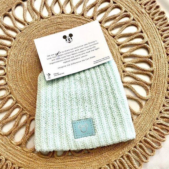 Disney x Love Your Melon Blue Knit Child Winter Hat - Picture 1 of 6